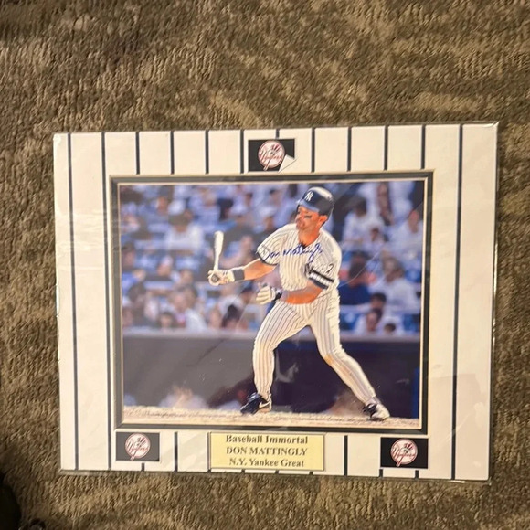 Baseball Immortal Framed Photo - Blue and White - Picture 1 of 1